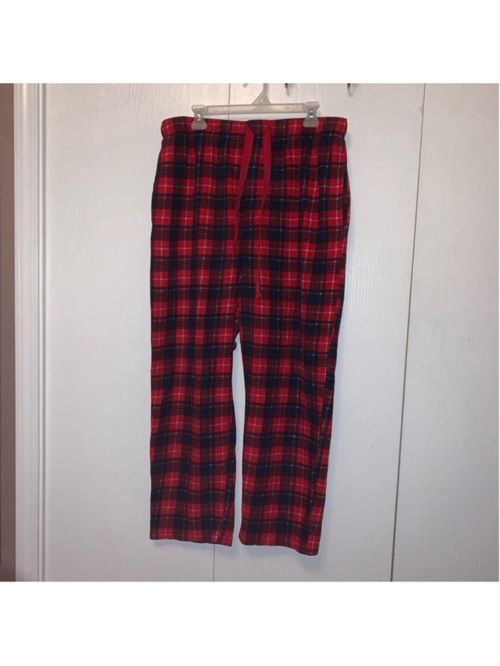Men's Unbranded Pajama Pants XL Red Plaid
